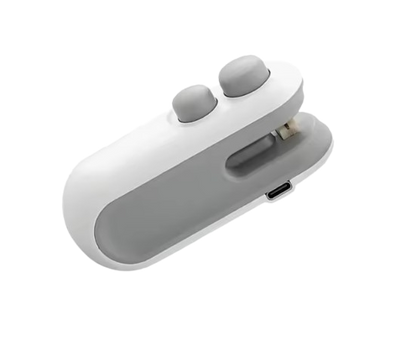 Mini portable 2 in 1 USB rechargeable food and plastic bag sealer